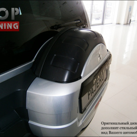 Чехол запаски на Mitsubishi Pajero